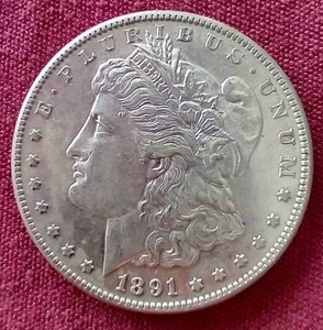 lot 27 image: 1891-S Morgan Dollar