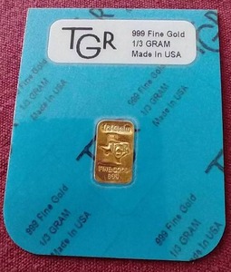 lot 34 image: 13 g Gold Bar