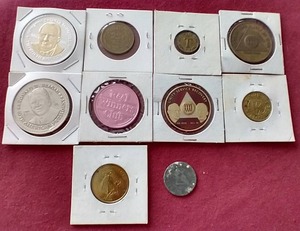 lot 35 image: (10) Miscellaneous Tokens & Medals