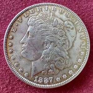lot 45 image: 1887 Morgan Dollar