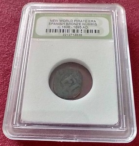 lot 60 image: 1600s Pirate Era Spanish Coin