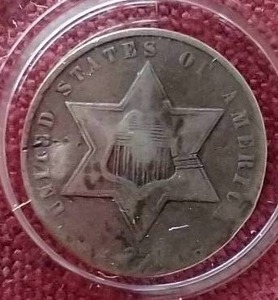 lot 66 image: 1859() 3 Cent Silver Coin