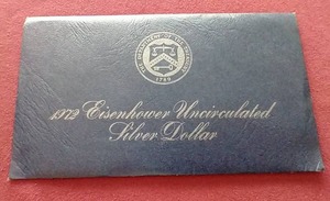 lot 73 image: 1972 Uncirculated Eisenhower Silver Dollar