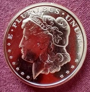 lot 78 image: Morgan Style 1 oz Copper Round