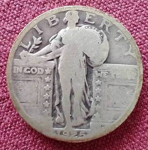 lot 101 image: 1925 Standing Liberty Quarter
