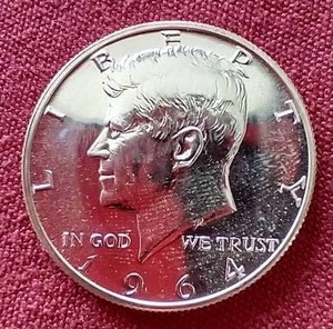 lot 113 image: 1964 Proof Kennedy Silver Half Dollar