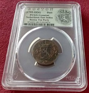 lot 115 image: 1815 Netherlands East Indies Duit Coin - PCGS Authenticated