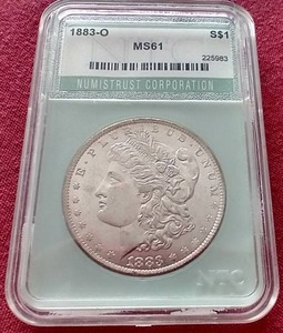 lot 121 image: 1883-O Morgan Dollar - NTC MS61