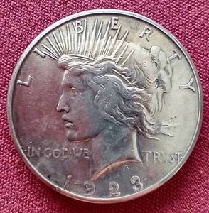 lot 141 image: 1923-S Peace Dollar
