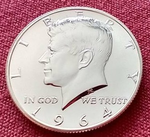 lot 149 image: 1964 Proof Kennedy Silver Half Dollar
