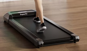 lot 5 image: Costway SuperFit 0.6-3.8MPH Walking Pad Under Desk Treadmill with Remote Control and LED Display Black