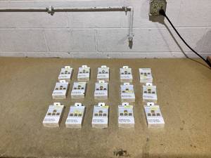 lot 150 image: LOT OF 15 North Key Pack Gold Metallic PVC Computer Keyboard