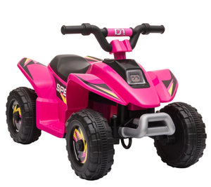 lot 118 image: Aosom 6V Kids ATV 4-Wheeler Ride on Car, Electric Motorized Quad Battery Powered Vehicle with ForwardReverse Switch for 18-36 Months Old Toddlers, Pink (Used, Maybe Missing Hardware)