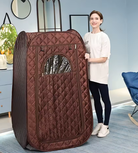 lot 52 image: Portable Sauna for Home Full Body Personal Sauna Tent Steam Room at Home Spa Foldable Sauna Box With Steamer (Slightly Used) (Not Tested)