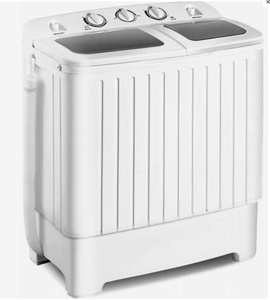 lot 89 image: Giantex Portable Washing Machine, 20Lbs Washer And Spinner Combo, Twin Tub 12Lbs Wash & 8Lbs Spin