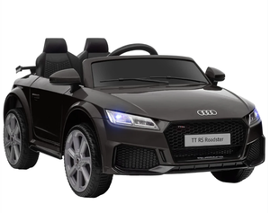 lot 191 image: Aosom 6V Kids Electric Ride On Car, Licensed Audi TT RS with Suspension System, Horn, 5 Songs, Lights, MP3 Player - Black (Missing Remote Control)