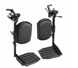 lot 348 image: Invacare T94HAP Swing-Away Elevating Legrest, Aluminum Footplates and Padded Calf Pads