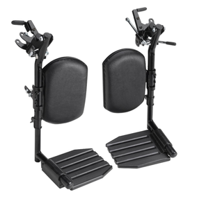 lot 349 image: Invacare Swing-Away Elevating Legrests, Composite Footplates, and Padded Calf Pads