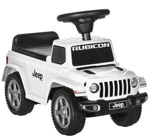 lot 350 image: Aosom Kids Ride on Push Car, with Engine Sounds & Under-Seat Storage, Foot-to-Floor Ride on Sliding Car with Horn, Sit and Scoot Ride on Toy, Ages 1.5-3 Years, White