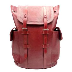 lot 9 image: Louis Vuitton Epi Leather Montsouris Backpack in Red Pre-Owned Retail $2,800