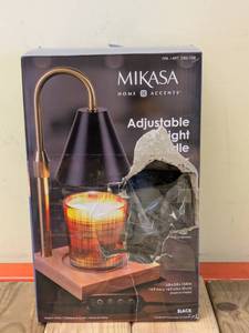 lot 36 image: MIKASA HOME ACCENTS ADJUSTABLE HEIGHT CANDLE WARMER (BLACK)