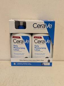 lot 124 image: NEW CERAVE DAILY MOISTURIZING LOTION 2PK