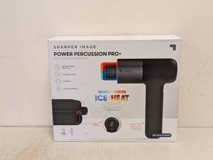 lot 125 image: SHARPER IMAGE POWER PERCUSSION PRO HOT & COLD PERCUSSION MASSAGER
