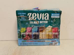 lot 87 image: NEW ZEVIA SODA VARIETY PACK 28CT