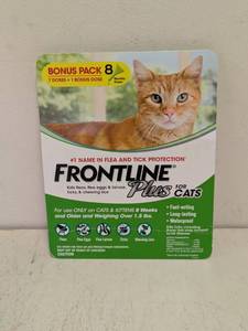 lot 94 image: NEW FRONTLINE PLUS FOR CATS 8PK