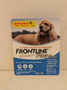 lot 97 image: NEW FRONTLINE PLUS FOR DOGS (23-44LBS) 8PK