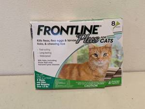 lot 101 image: NEW FRONTLINE PLUS FOR CATS 7PK