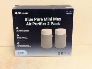 lot 173 image: BLUEAIR BLUE PURE MINI MAX AIR PURIFIER 2PK