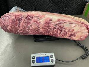 lot 1 image: Demkota Ranch Beef Boneless Ribeye Roll - 16 lbs 10.92 oz Frozen