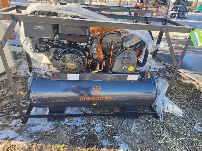 lot 3414A image: ATSPOWER 40 Gallon 2-Stage Truck Mounted Air Compressor (ATS-GAC40Y)