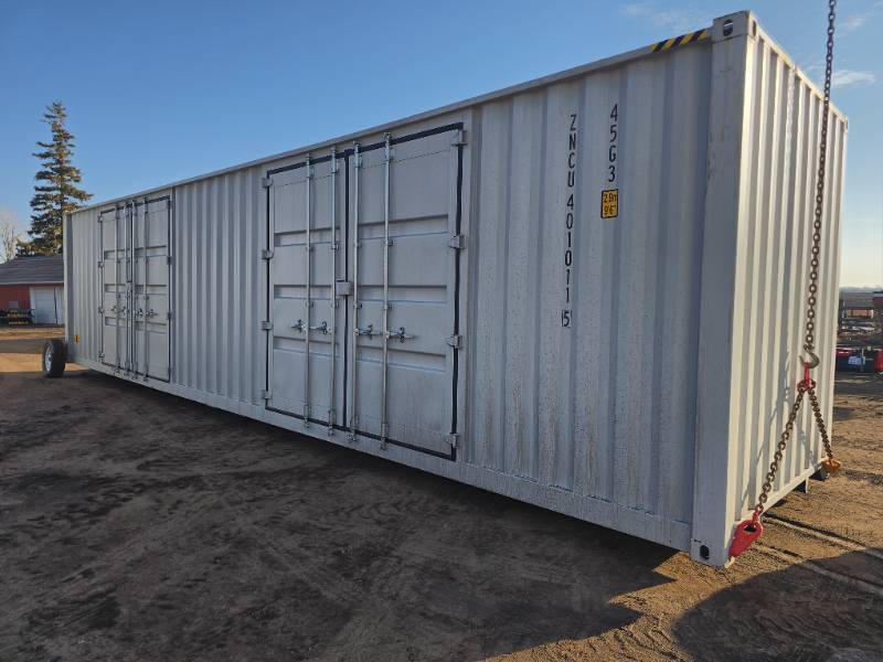 lot 500 image: ZNCU4010115  40 Ft Shipping Container with 2 Side Doors, 40HC, Single Trip