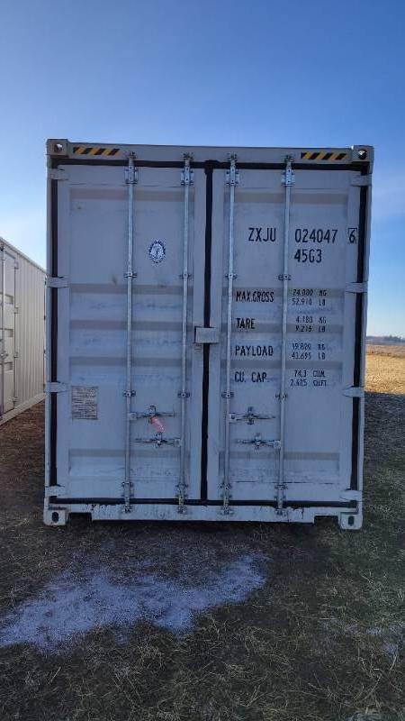 lot 350 image: ZXJU0240476  Sea Container with 4 Side Doors, 40HC, Single Trip