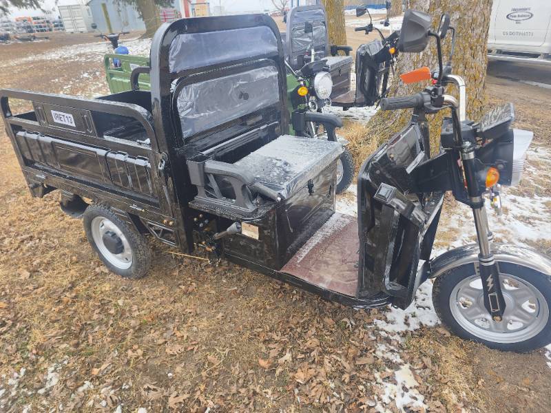 lot 3144 image: 2025 SDLANCH 3-Wheel Electric Tricycle Vehicle (IRET13) Black colored