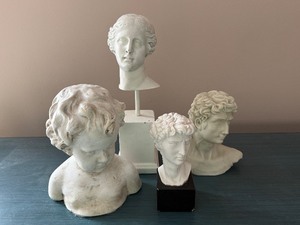 lot 19 image: Classical Plaster Busts