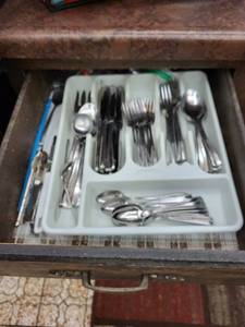 lot 43 image: Mixed Lot of Stainless Steel Cutlery and Kitchen Utensils