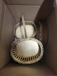 lot 200 image: Givenchy Cream Gift Bags & Wicker Baskets (Lot of 3)