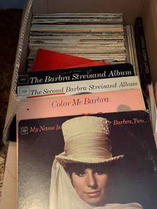 lot 6 image: Lot of Vintage Vinyl Records Including Barbra Streisand and More