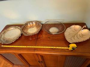 lot 71 image: Vintage Silver-Plated Serving Dishes Collection