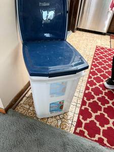 lot 148 image: Two Vibrant Life Large Pet Food Storage Containers  25 lb