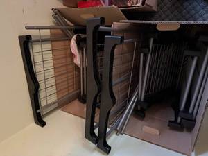 lot 225 image: Metal Shelving Units for Storage and Organization