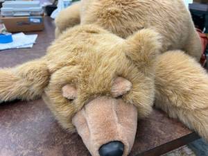 lot 233 image: Large Plush Bear Stuffed Animal - Realistic Look