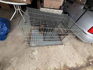 lot 234 image: One Medium and One Large Kennel and a Large Travel Kennel