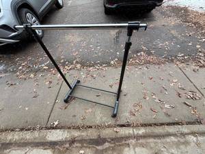 lot 235 image: Adjustable Clothes Rack on Wheels