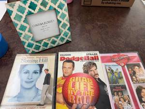 lot 289 image: Cynthia Rowley Frame & DVD Collection Notting Hill, Dodgeball, Date Night