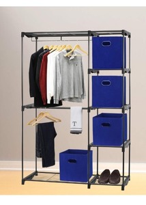 2 Metal Shelving Units for Storage and Organization