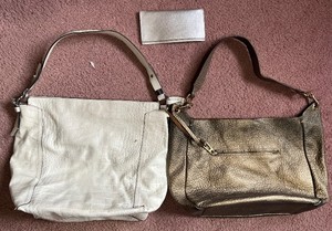 lot 49 image: Calvin Klein Handbags & silver checkbook cover (Lot of 3)